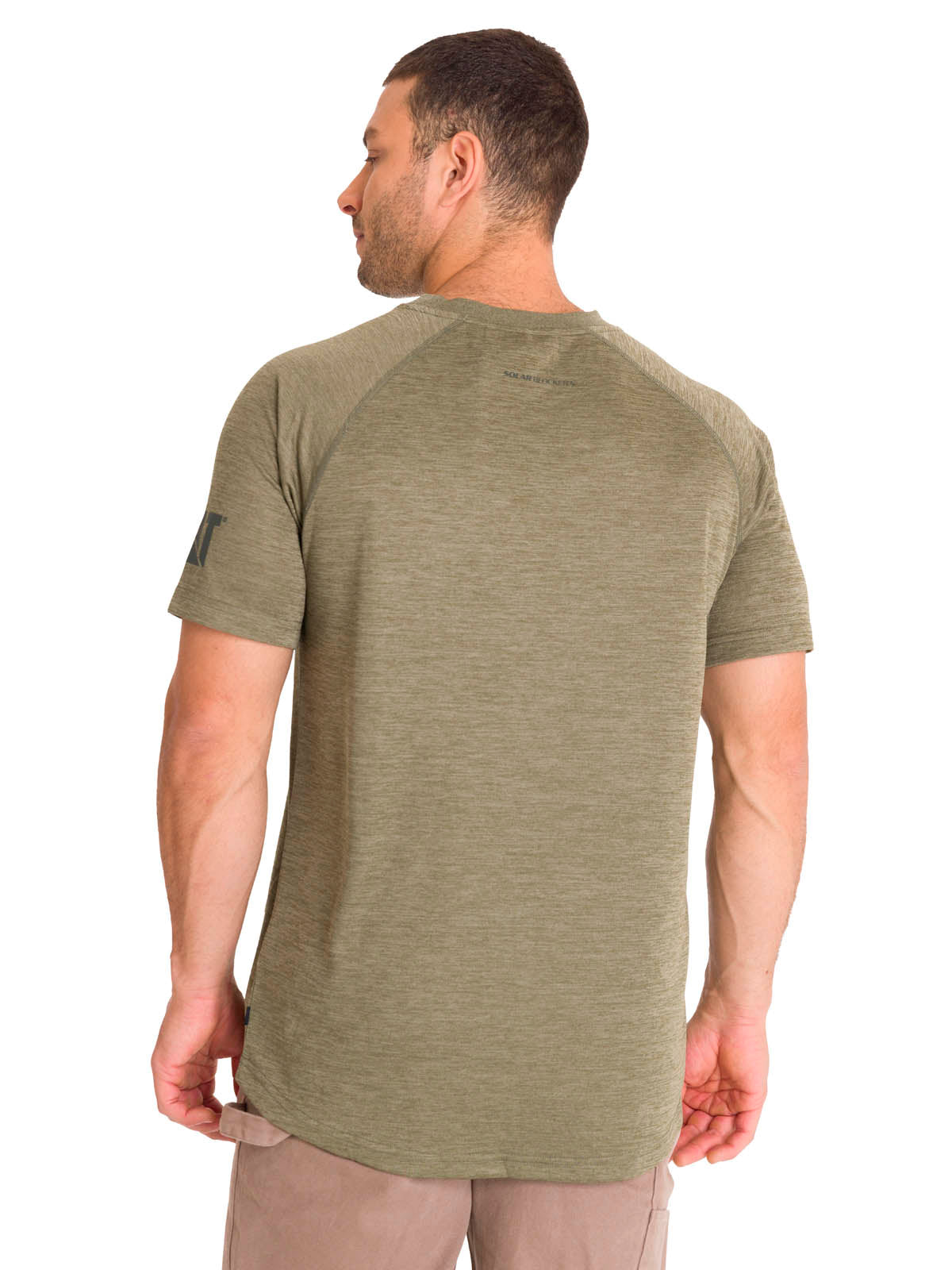 Polera Manga Corta Hombre LIGHTWEIGHT COOLING S/S CREW TEE Oliva Cat