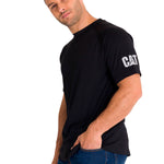 Polera Manga Corta Hombre LIGHTWEIGHT COOLING S/S CREW TEE Negra Cat