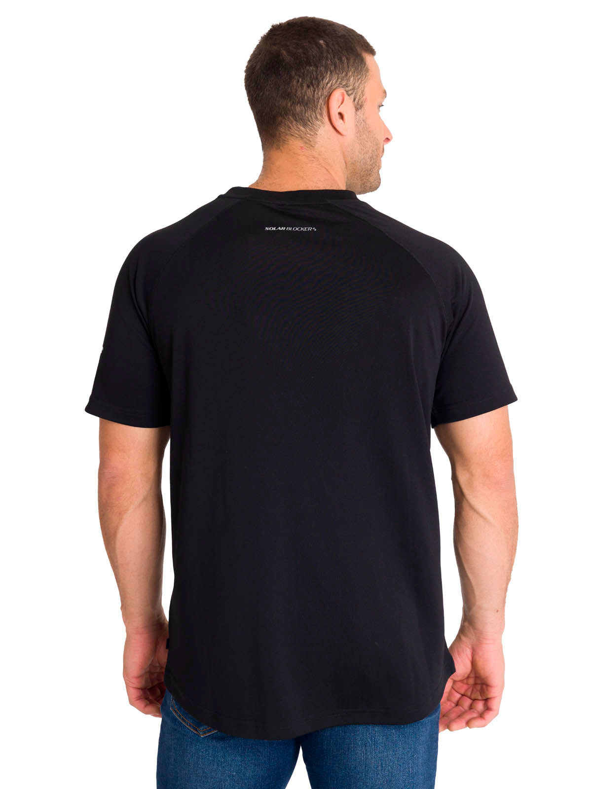 Polera Manga Corta Hombre LIGHTWEIGHT COOLING S/S CREW TEE Negra Cat