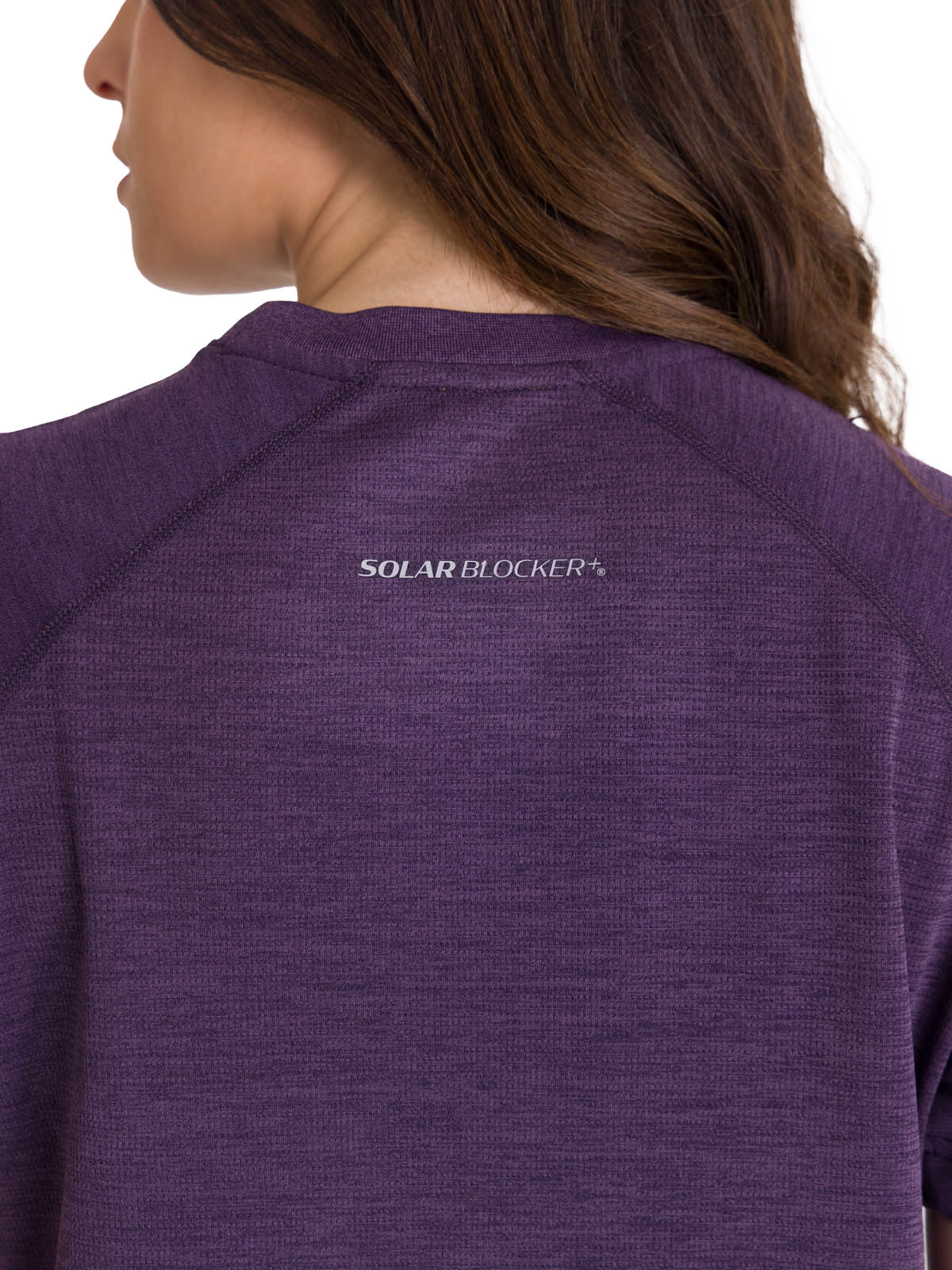 Polera Manga Corta Mujer LIGHTWEIGHT COOLING S/S CREW TEE Morada Cat