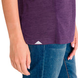 Polera Manga Corta Mujer LIGHTWEIGHT COOLING S/S CREW TEE Morada Cat