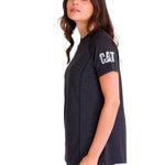Polera Manga Corta Mujer LIGHTWEIGHT COOLING S/S CREW TEE Negra Cat