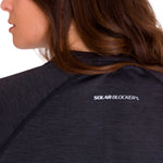 Polera Manga Corta Mujer LIGHTWEIGHT COOLING S/S CREW TEE Negra Cat