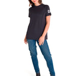 Polera Manga Corta Mujer LIGHTWEIGHT COOLING S/S CREW TEE Negra Cat