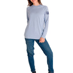Polera Manga Larga Mujer WOMEN'S LIGHTWEIGHT COOLING L/S CREW Gris Cat