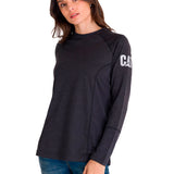 Polera Manga Larga Mujer WOMEN'S LIGHTWEIGHT COOLING L/S CREW Negra Cat