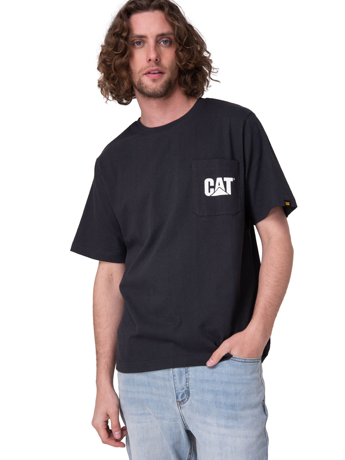 Polera Manga Corta Hombre Tough Cut Graphic Negro
