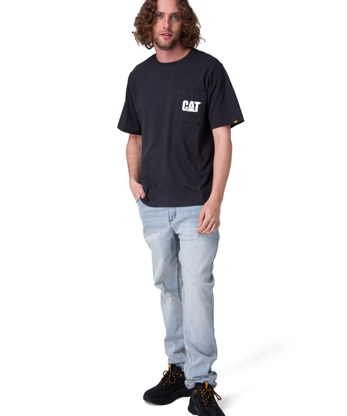 Polera Manga Corta Hombre Tough Cut Graphic Negro