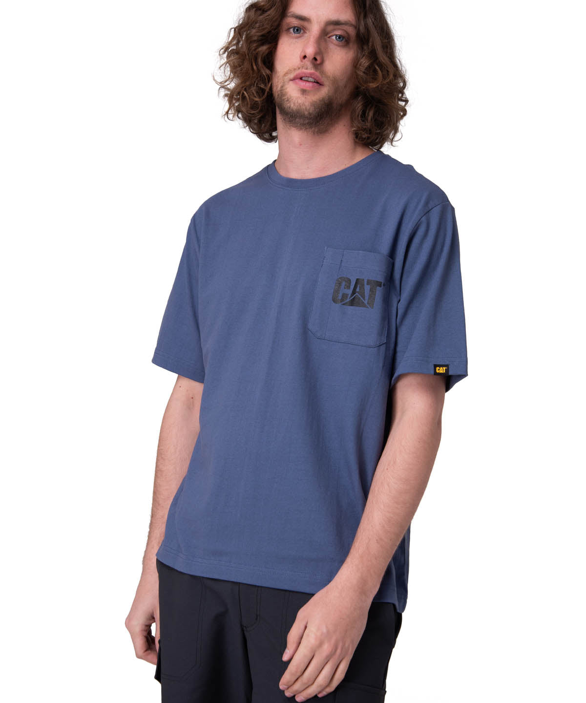 Polera Manga Corta Hombre Tough Cut Graphic Azul