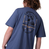Polera Manga Corta Hombre Tough Cut Graphic Azul