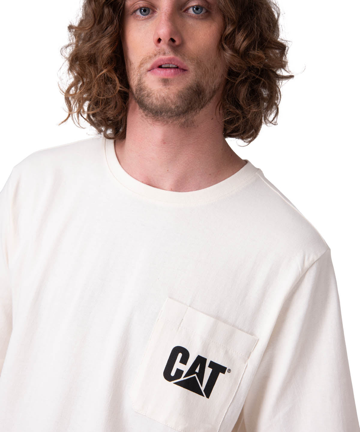 Polera Manga Corta Hombre Tough Cut Graphic Blanco