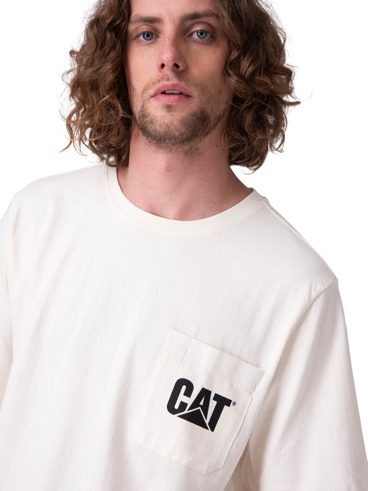 Polera Manga Corta Hombre Tough Cut Graphic Blanco