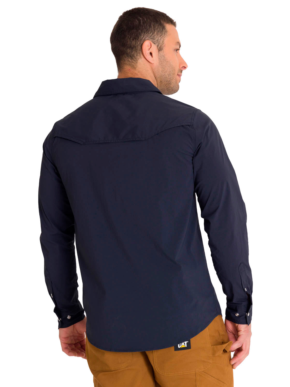 Camisa Manga Larga Casual Hombre LIGHTWEIGHT L/S WESTERN SHIRT Azul Marino Cat