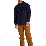 Camisa Manga Larga Casual Hombre LIGHTWEIGHT L/S WESTERN SHIRT Azul Marino Cat