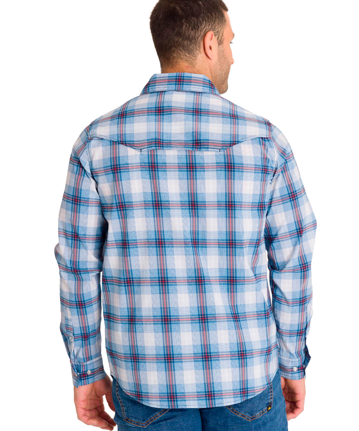 Camisa Manga Larga Casual Hombre LIGHTWEIGHT L/S WESTERN SHIRT Celeste Cat