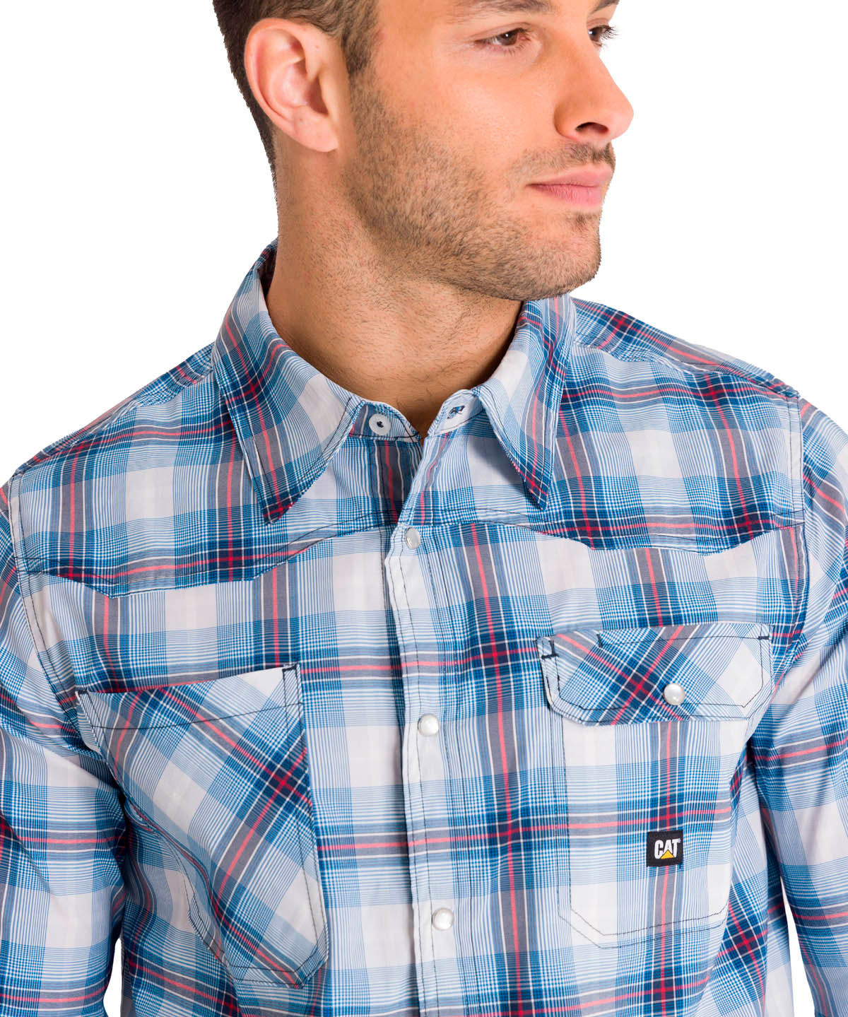 Camisa Manga Larga Casual Hombre LIGHTWEIGHT L/S WESTERN SHIRT Celeste Cat