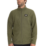 Polar Casual Hombre Microfleece Full Zip Verde Cat