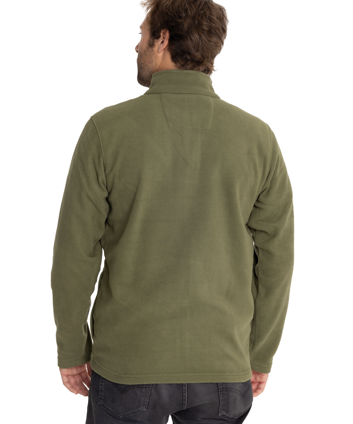Polar Casual Hombre Microfleece Full Zip Verde Cat