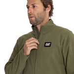 Polar Casual Hombre Microfleece Full Zip Verde Cat
