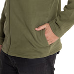 Polar Casual Hombre Microfleece Full Zip Verde Cat