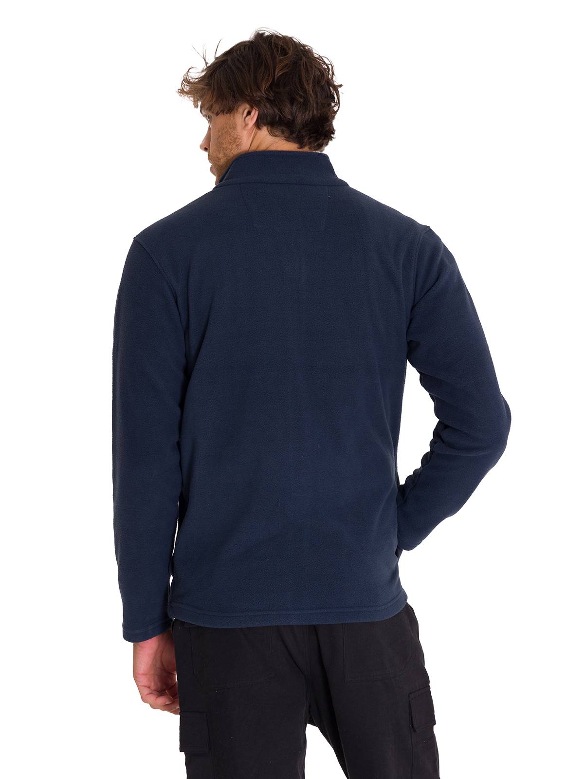 Polar Casual Hombre Microfleece Full Zip Azul Cat