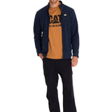 Polar Casual Hombre Microfleece Full Zip Azul Cat