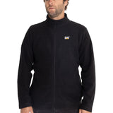 Polar Casual Hombre Microfleece Full Zip Negro Cat