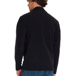 Polar Manga Larga Hombre Microfleece Full Zip Negro/Amarillo Cat