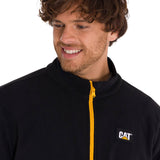 Polar Manga Larga Hombre Microfleece Full Zip Negro/Amarillo Cat