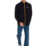 Polar Manga Larga Hombre Microfleece Full Zip Negro/Amarillo Cat
