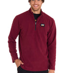 Polar Manga Larga Hombre Microfleece Quarter Zip Burdeo Cat