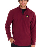 Polar Manga Larga Hombre Microfleece Quarter Zip Burdeo Cat