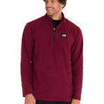 Polar Manga Larga Hombre Microfleece Quarter Zip Burdeo Cat