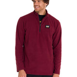 Polar Manga Larga Hombre Microfleece Quarter Zip Burdeo Cat