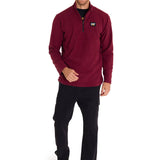 Polar Manga Larga Hombre Microfleece Quarter Zip Burdeo Cat