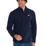 Polar Casual Hombre Microfleece Quarter Zip Azul Cat