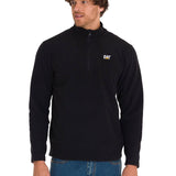 Polar Casual Hombre Microfleece Quarter Zip Negro Cat