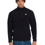 Polar Casual Hombre Microfleece Quarter Zip Negro Cat