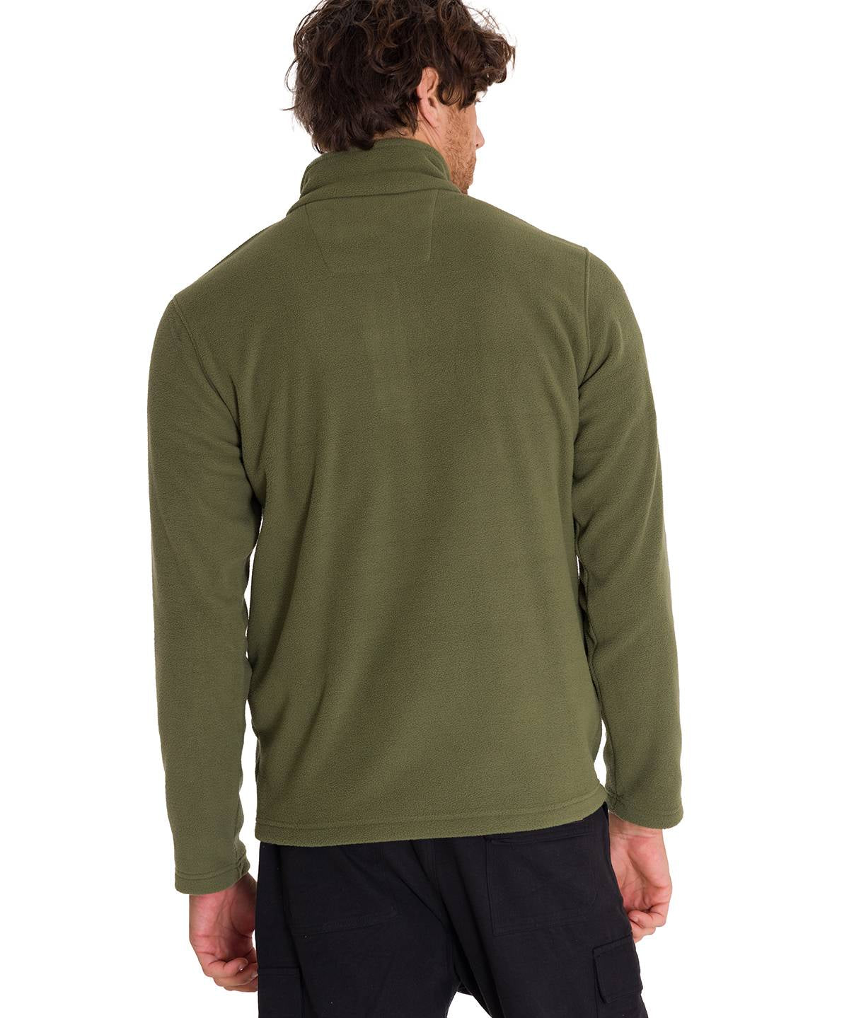 Polar Casual Hombre MICROFLEECE QUARTER ZIP VERDE CAT