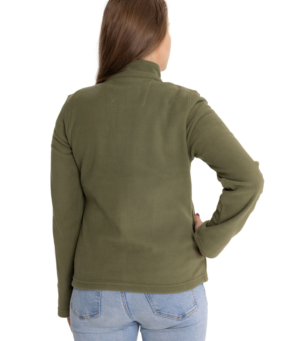 Polar Casual Mujer Women'S Microfleece Full Zip Verde Cat