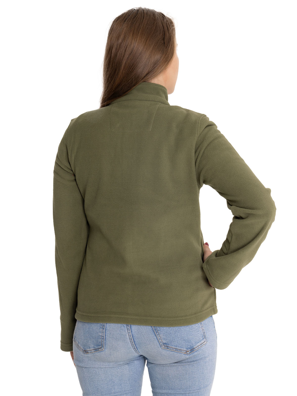 Polar Casual Mujer Women'S Microfleece Full Zip Verde Cat