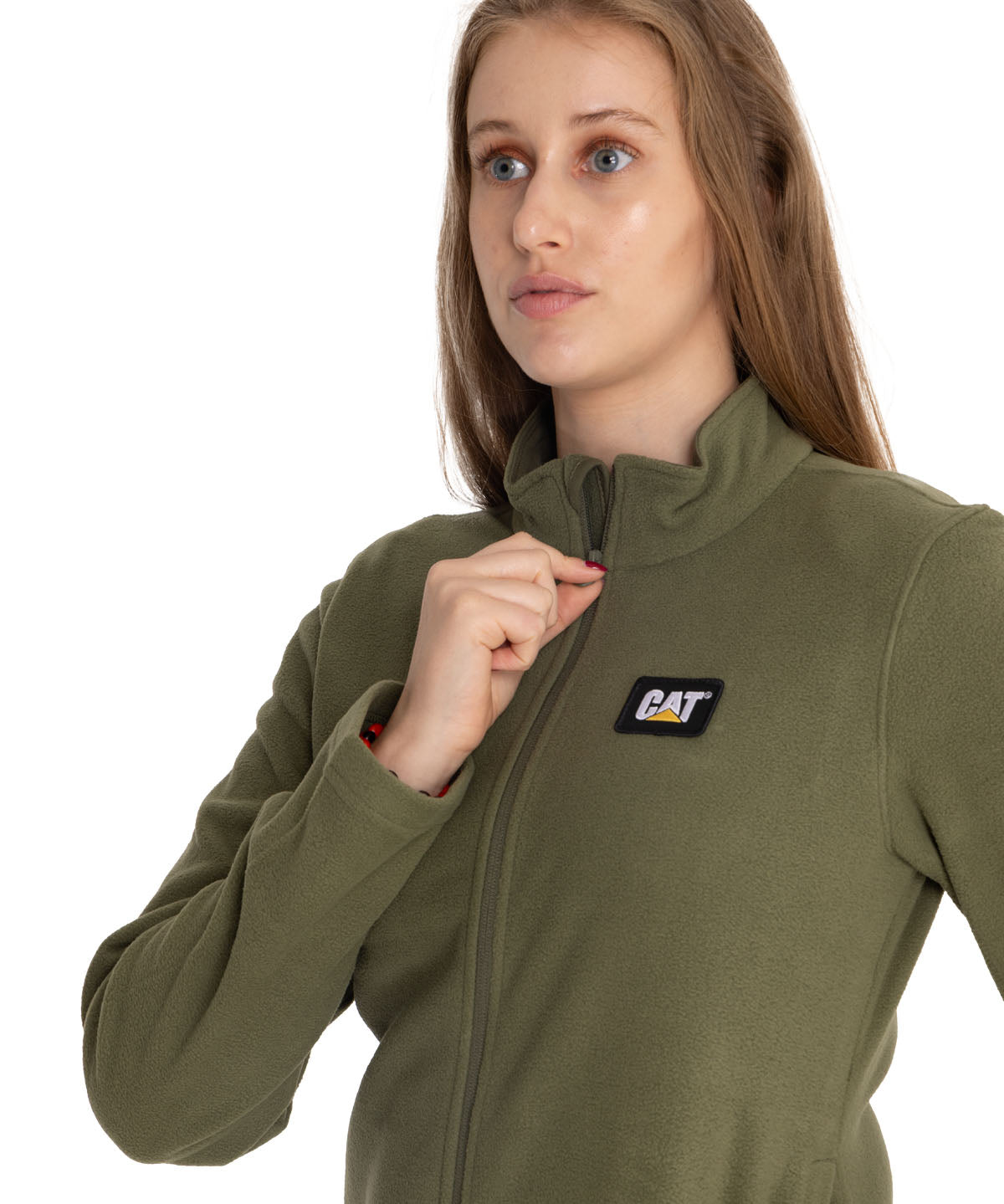 Polar Casual Mujer Women'S Microfleece Full Zip Verde Cat