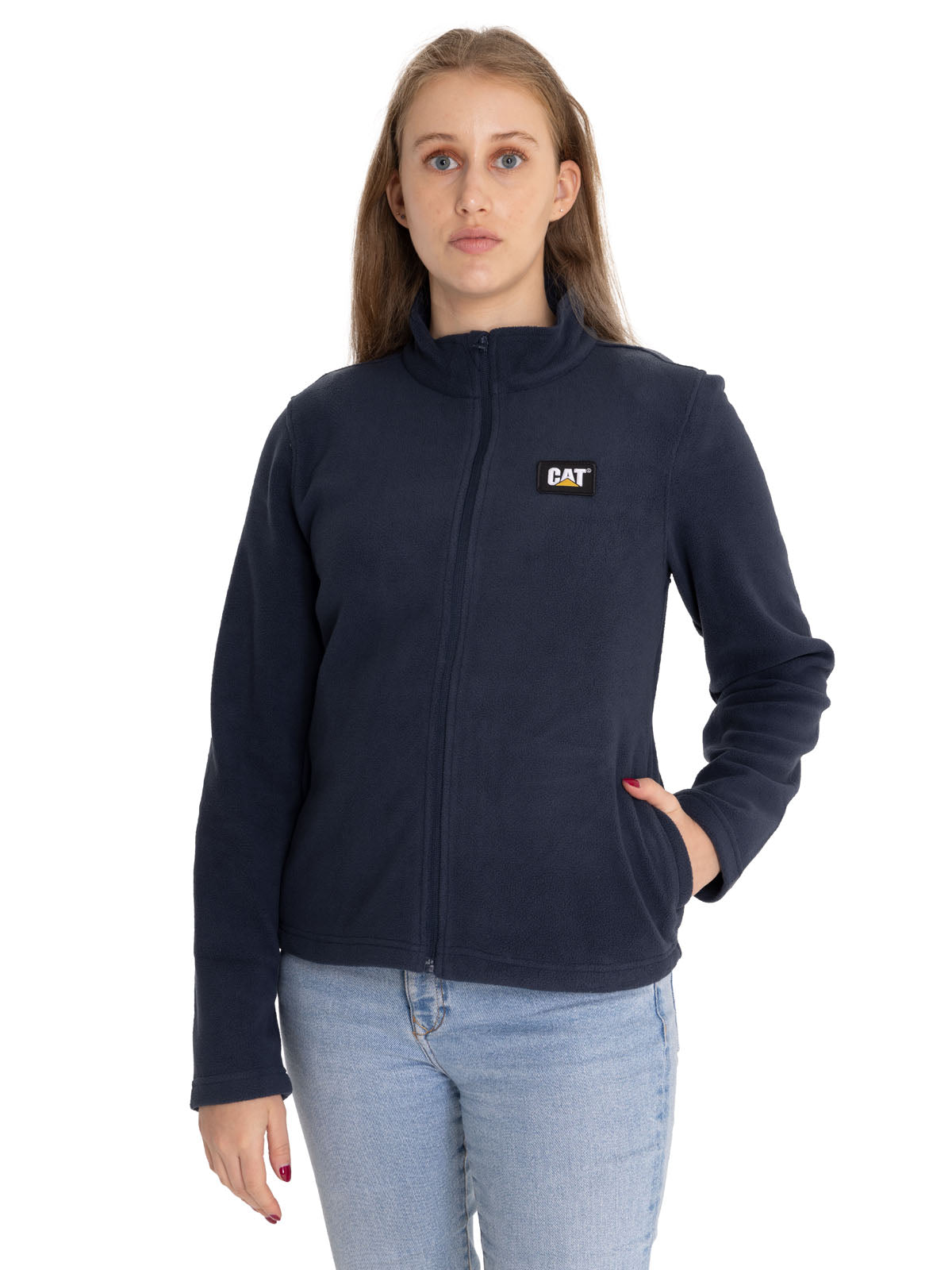 Polar Casual Mujer Women'S Microfleece Full Zip Azul Cat