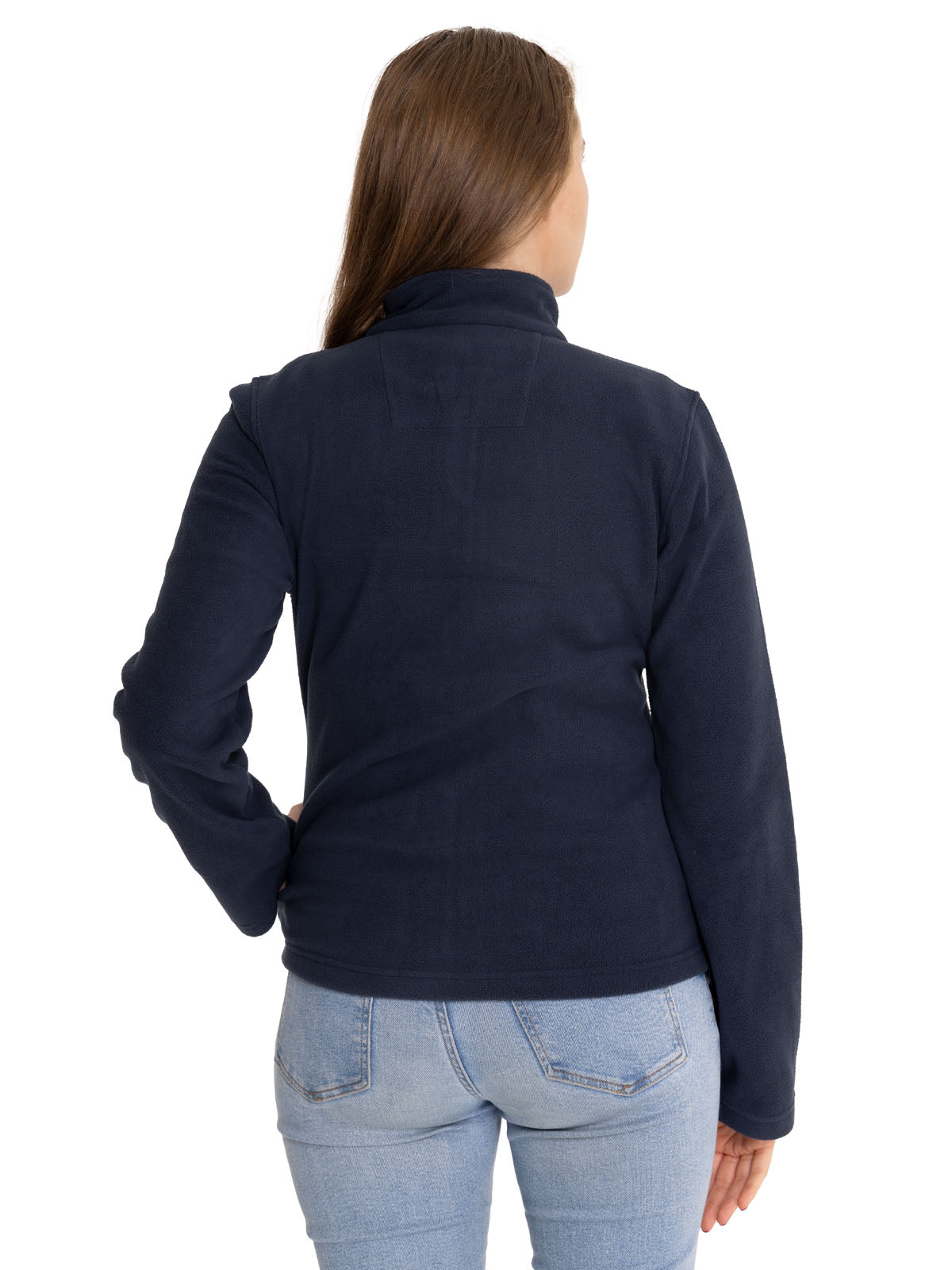 Polar Casual Mujer Women'S Microfleece Full Zip Azul Cat