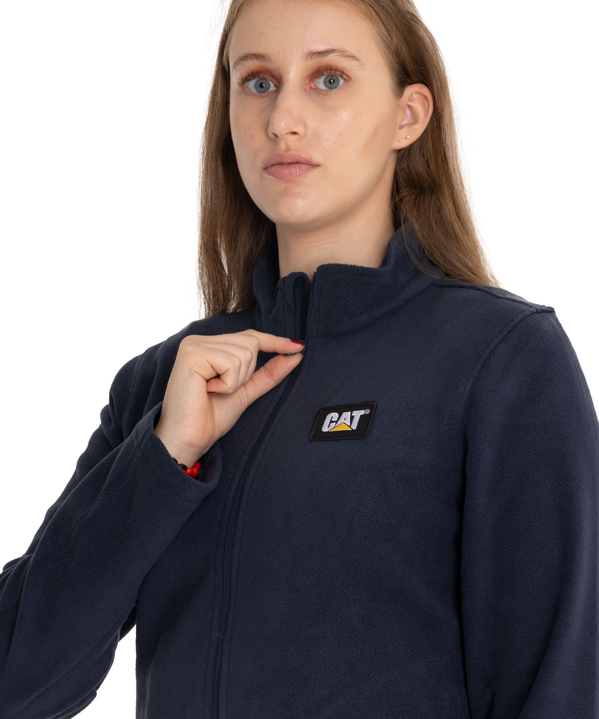 Polar Casual Mujer Women'S Microfleece Full Zip Azul Cat