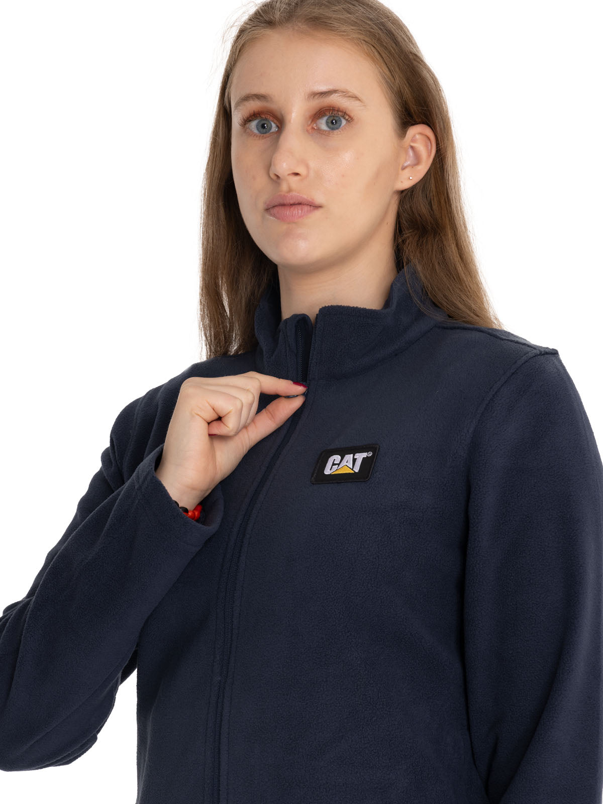 Polar Casual Mujer Women'S Microfleece Full Zip Azul Cat