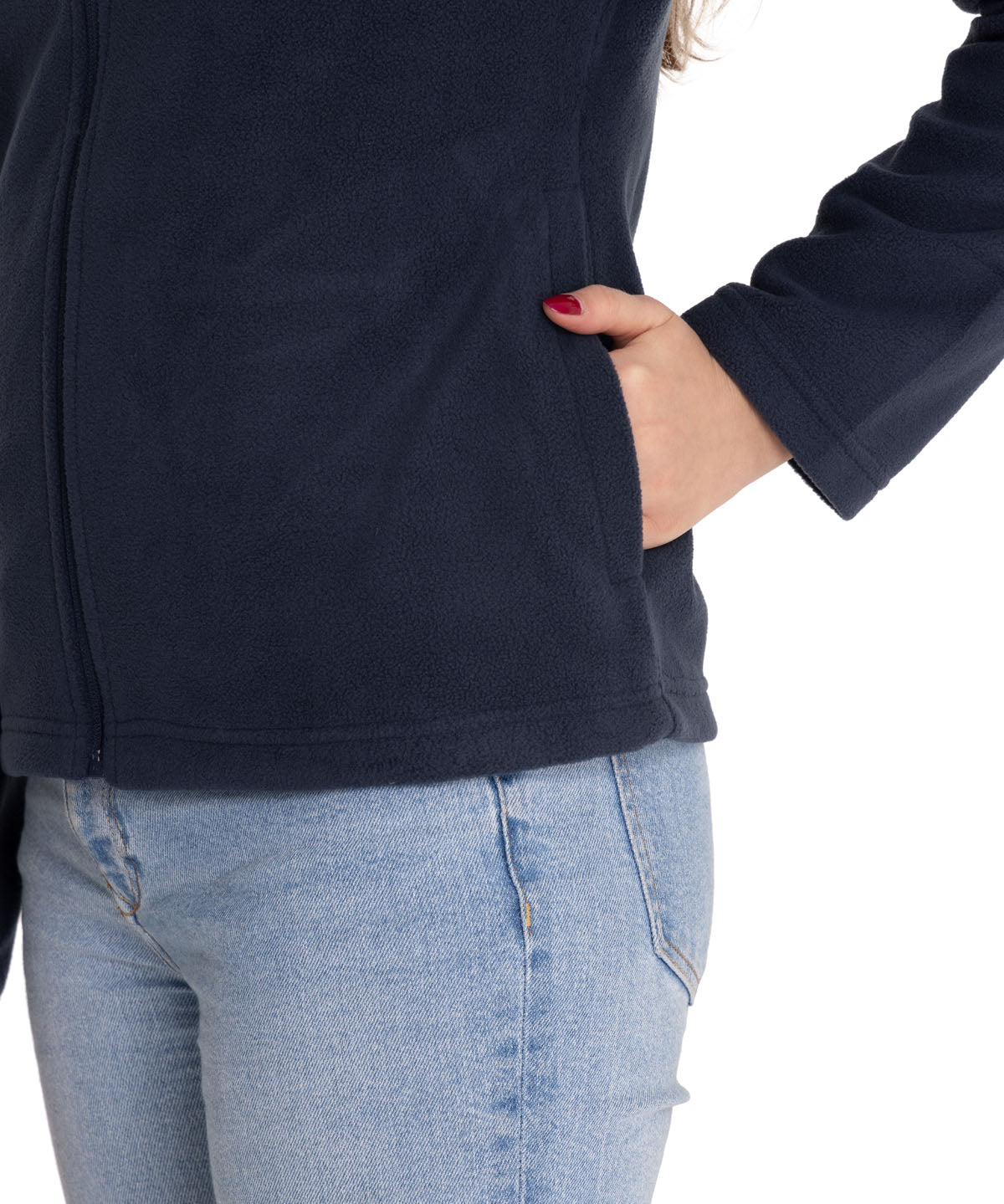 Polar Casual Mujer Women'S Microfleece Full Zip Azul Cat