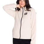 Polar Manga Larga Mujer Microfleece Full Zip Beige Cat