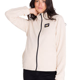 Polar Manga Larga Mujer Microfleece Full Zip Beige Cat