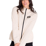Polar Manga Larga Mujer Microfleece Full Zip Beige Cat